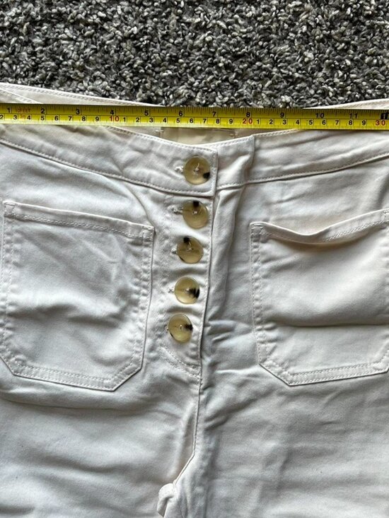 Paloma Wool White High Waisted Jeans Size 36 Interview Coquette Spring Soft Girl - Picture 5 of 8